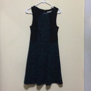 Teal and black dress